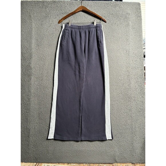 BRANDY MELVILLE Sweatpants Womens One Size Wide-Leg Drawstring Side Stripe - Picture 13 of 16